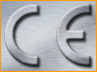 Metal Texture CE Marking Logo